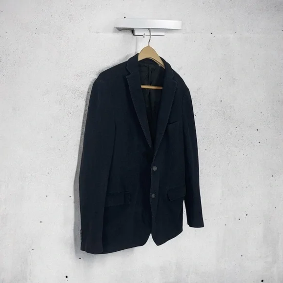 Michael Kors Black Mixed Media Techno Blazer 42L